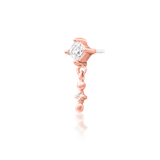 Soar – CZ Wing Silhouette – 14K Gold Threadless End - piercing - zone.com