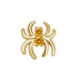 Spider with Gems – 14K Gold Halloween Threadless End - piercing - zone.com