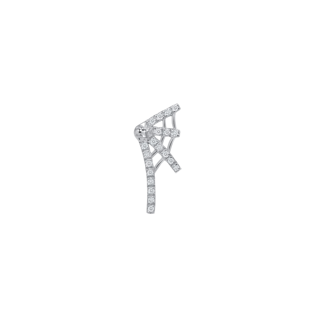 Tarantula Web – 14K Gold Gemstone Threadless End - piercing - zone.com