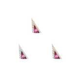 Transmission – Pink Tourmaline – 14K Gold Threadless End - piercing - zone.com