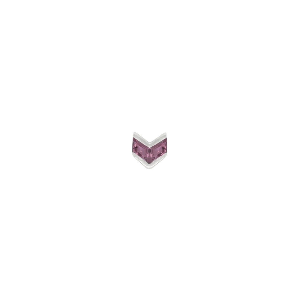 Vande – Amethyst – 14K Gold Threadless End - piercing - zone.com