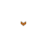 Vande – Orange Garnet – 14K Gold Threadless End - piercing - zone.com