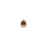 Vera – Garnet – 14K Gold Threadless End - piercing - zone.com