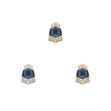 Vera – London Blue Topaz – 14K Gold Threadless End - piercing - zone.com