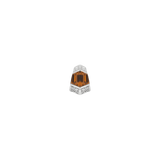 Vera – Orange Garnet – 14K Gold Threadless End - piercing - zone.com