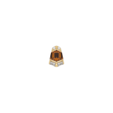 Vera – Orange Garnet – 14K Gold Threadless End - piercing - zone.com