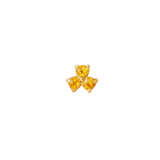 Vida – Birthstone Trio – 14K Gold Threadless End - piercing - zone.com