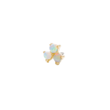 Vida – Birthstone Trio – 14K Gold Threadless End - piercing - zone.com