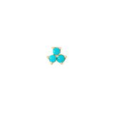 Vida – Birthstone Trio – 14K Gold Threadless End - piercing - zone.com