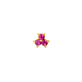 Vida – Birthstone Trio – 14K Gold Threadless End - piercing - zone.com