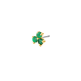 Vida – Birthstone Trio – 14K Gold Threadless End - piercing - zone.com