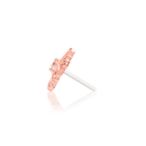 Vira – White CZ Four - Point – 14K Gold Threadless End - piercing - zone.com