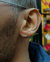 Willow – Nature - Inspired Flow – 14K Gold Threadless End - piercing - zone.com