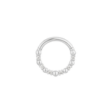 Clicker Ring Opened to Show Secure Hinged Mechanism