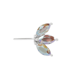 Marquise-Cut Mercury Mist Topaz on Moet End – Shimmer Effect
