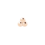 Minimalist Piercing End Trio in white, yellow, and rose gold