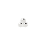 Top view of Minimalist Bead Cluster Jewelry in White Gold