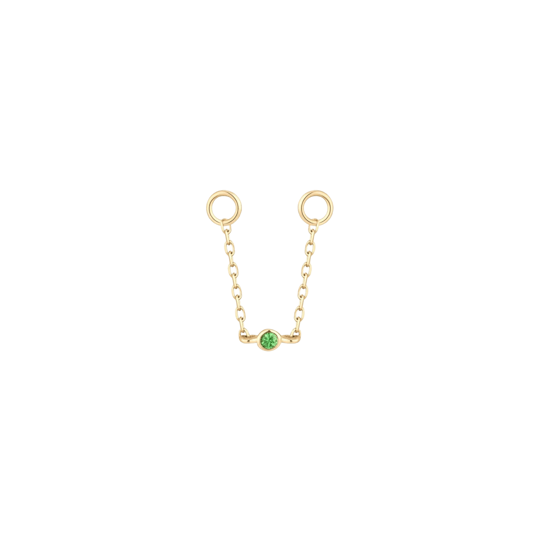 Round Center Piercing Chain in Motion – Natural Light