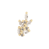 Wildflower in Lobe Piercing – Left Orientation Styling