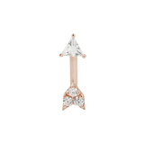 Zandra in Rose Gold – Displayed with Matching Studs