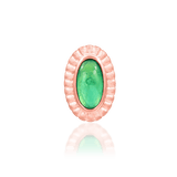 Side View Showing Cabochon Shape and Bezel Detail