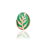 Side Profile of Valencia Showing Organic Frame and Gem