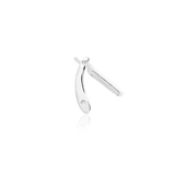 STRAIGHT RAZOR 14K GOLD  - THREADLESS END piercing-zone.com