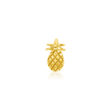 Solid Gold Pineapple 14K Threadless End – Front View