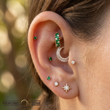 Rook Piercing Jewelry Guide: Styles, Sizes & Materials