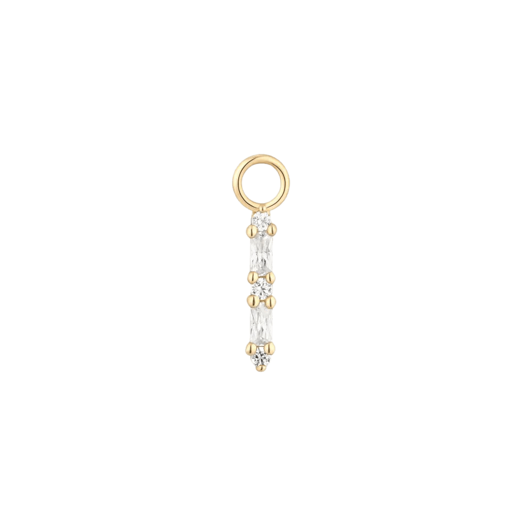 STANDOUT - CZ - GOLD CHARM piercing-zone.com