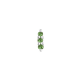 MISHKA PRONG 3 - TSAVORITE - THREADLESS END piercing-zone.com