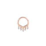 GUESTLIST - CZ - SOLID 14KT GOLD CLICKER piercing-zone.com