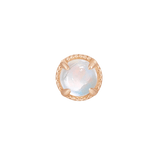 Manifest Threadless End – 14K Gold Rainbow Moonstone