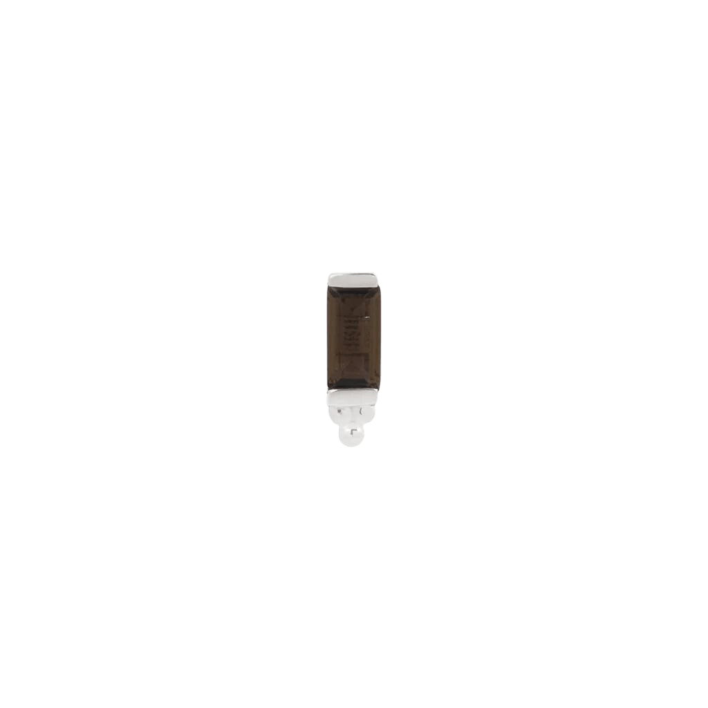 DIOR - SMOKEY QUARTZ - THREADLESS END piercing-zone.com