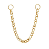 FACETED CHAIN - SOLID 14KT GOLD piercing-zone.com