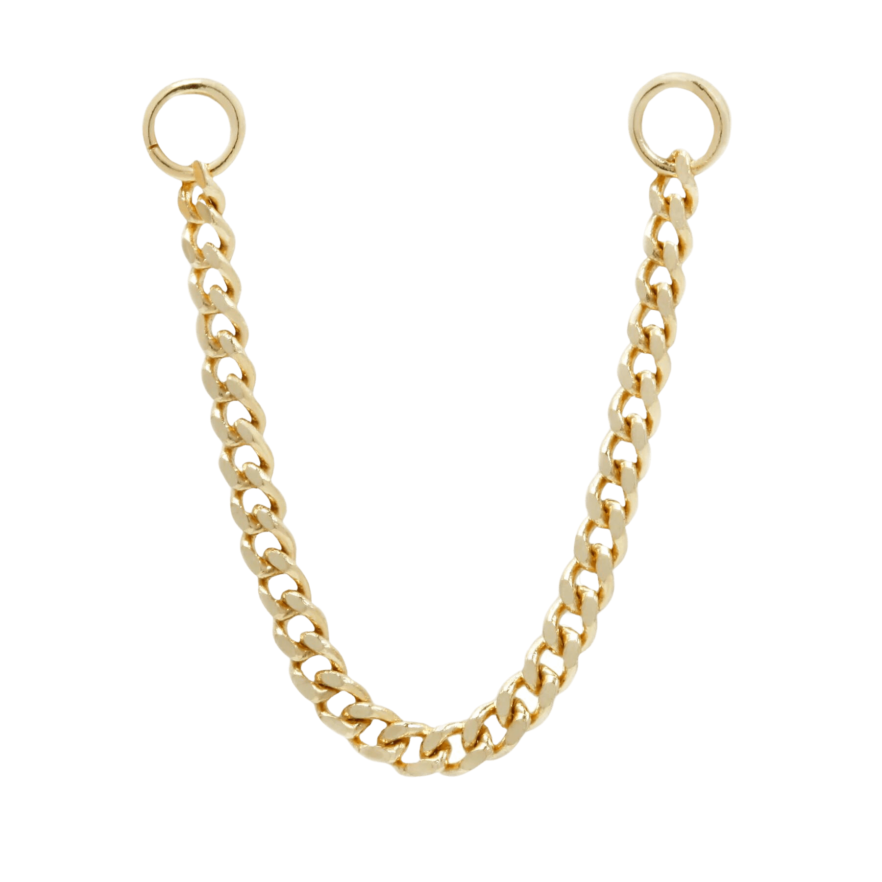 FACETED CHAIN - SOLID 14KT GOLD piercing-zone.com
