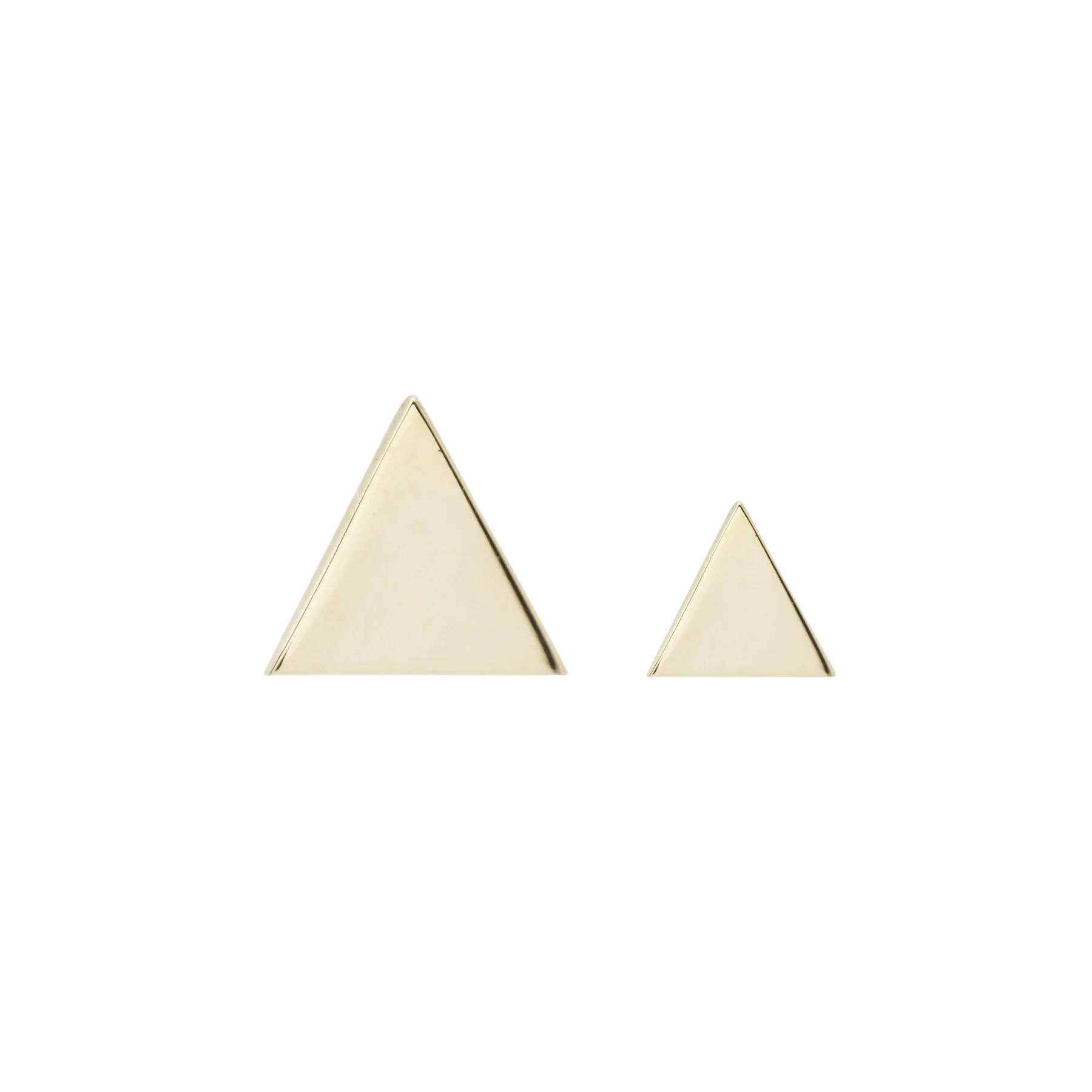 TRIANGLE - SOLID GOLD THREADLESS END piercing-zone.com