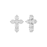 Gemmed Cross – 14K/18K Gold Multi-Stone Threadless End