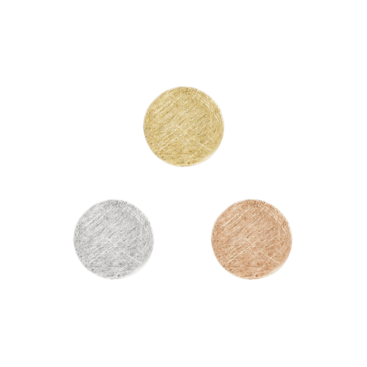TEXTURED DISK - SOLID GOLD THREADLESS END piercing-zone.com