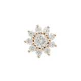 ELOISE FLOWER - CZ - THREADLESS END piercing-zone.com