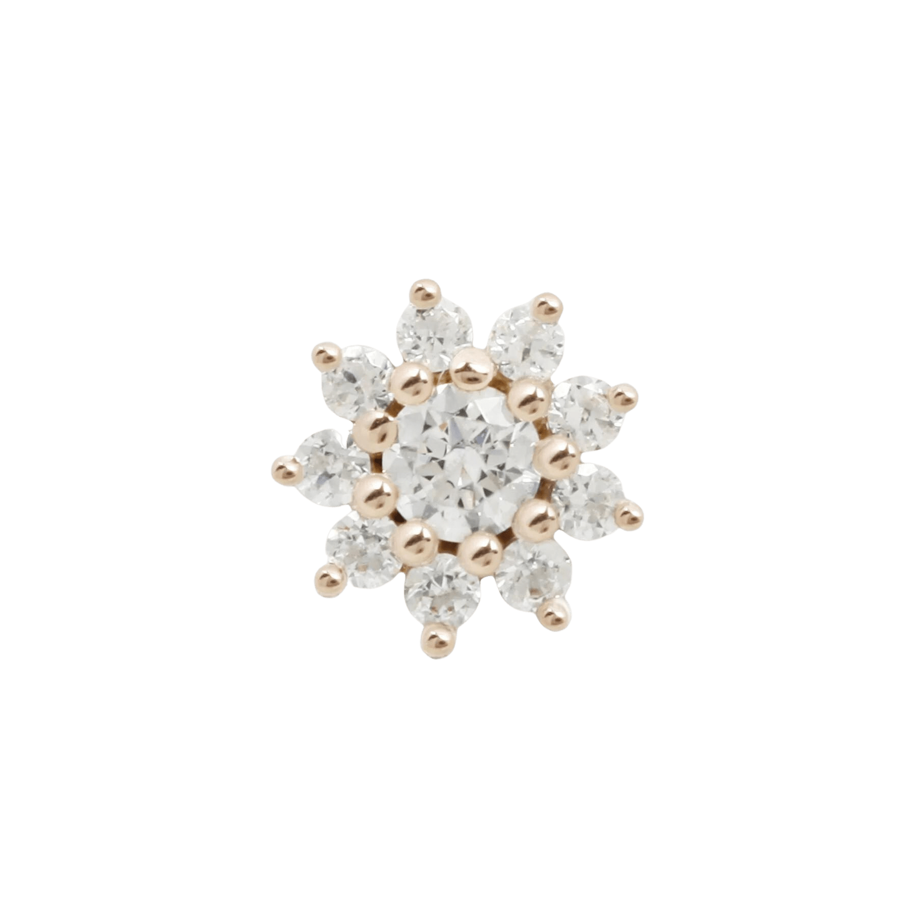 ELOISE FLOWER - CZ - THREADLESS END piercing-zone.com