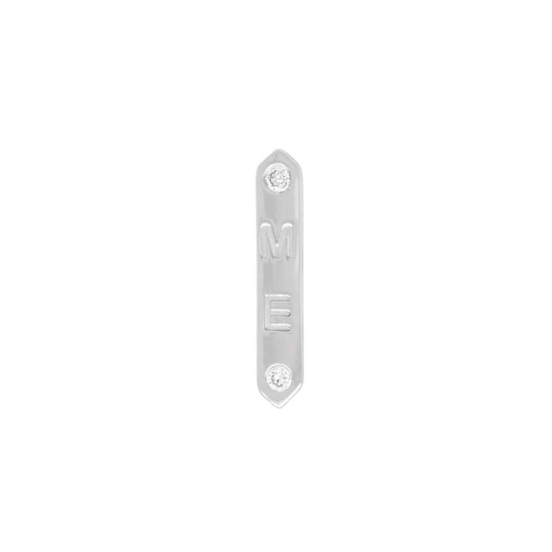 "ME" Diamond – 14K Gold & Genuine Diamonds Threadless End
