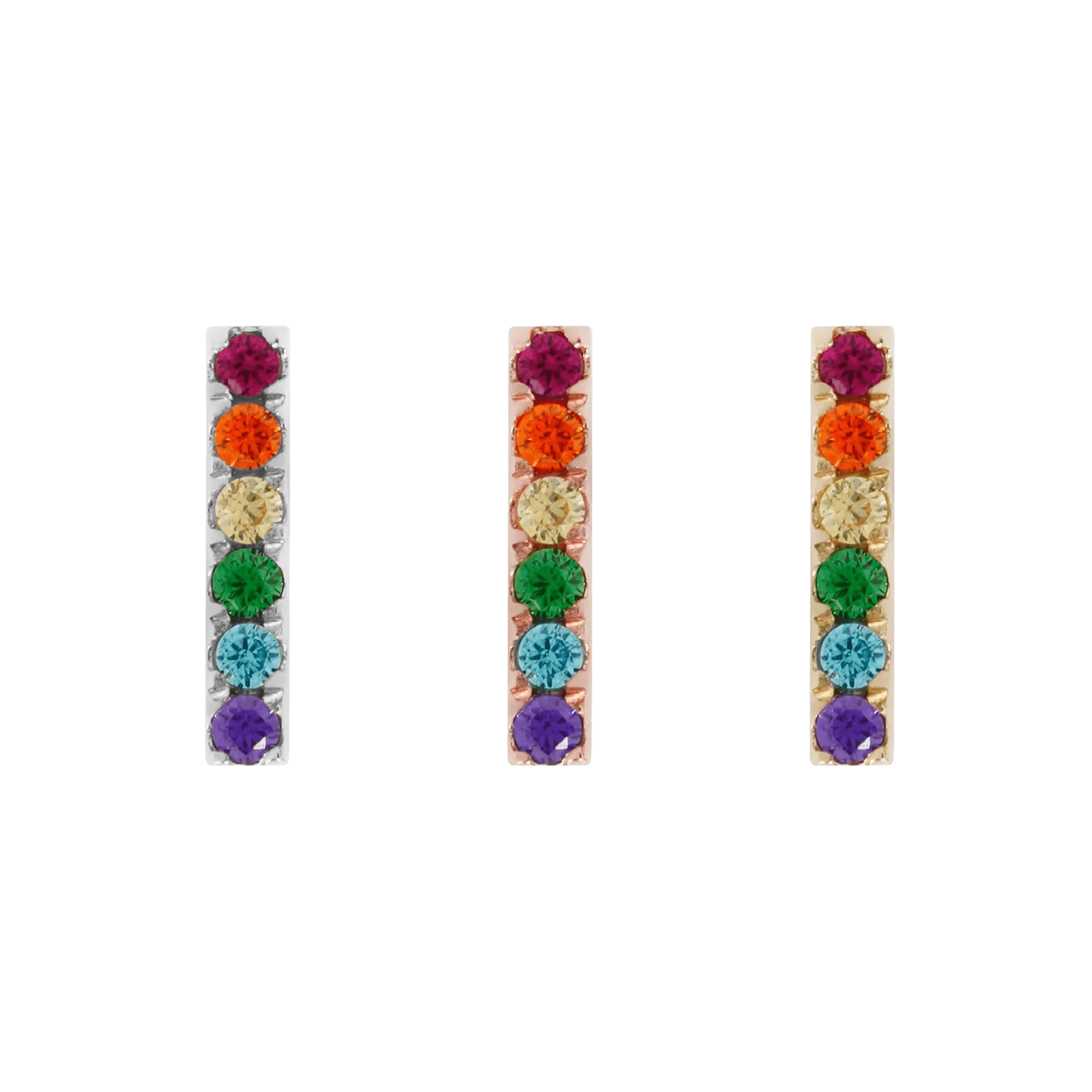 RAINBOW ROWE - THREADLESS END piercing-zone.com