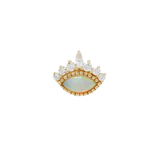 Enchant - Opal + Swarovski Cz - Threadless End