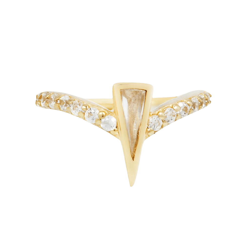 MIKAH - CZ - SOLID 14KT GOLD CLICKER piercing-zone.com