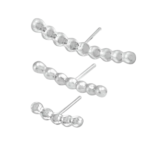 Beaded Cluster – 14K/18K Gold Textured Threadless End