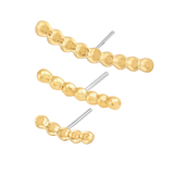 Beaded Cluster – 14K/18K Gold Textured Threadless End