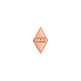 Double Triangle With Gems – 14K/18K Gold Multi-Stone Threadless End