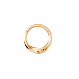 14K gold London septum ring with bold twist detail