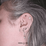 14k Solid Gold Seam Ring - piercing - zone.com